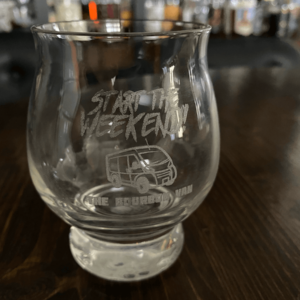 Start the Weekend Bourbon Van Kentucky Bourbon Trail Glass
