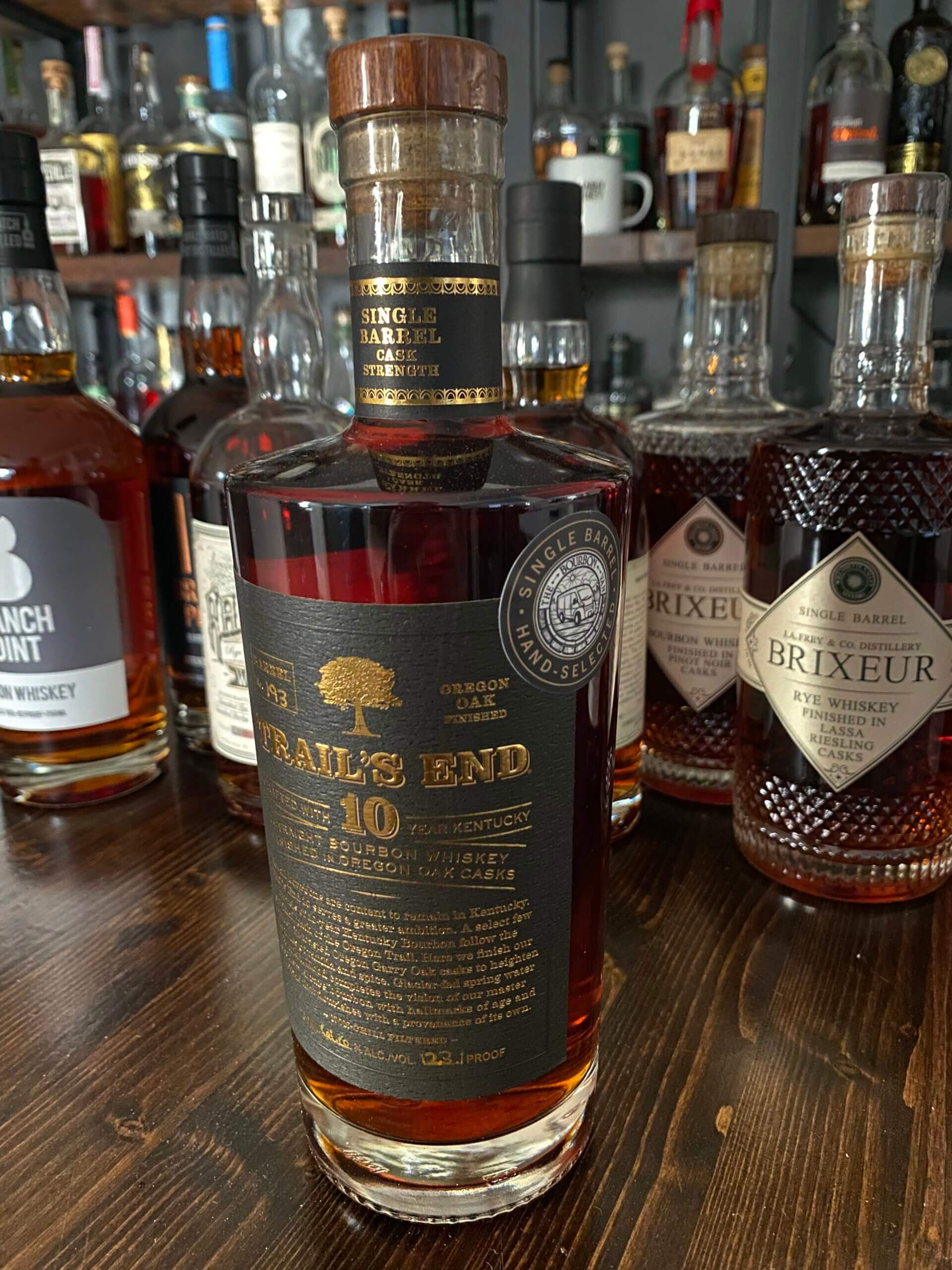 The Bourbon Van Trails End 10 Bourbon Single Barrel