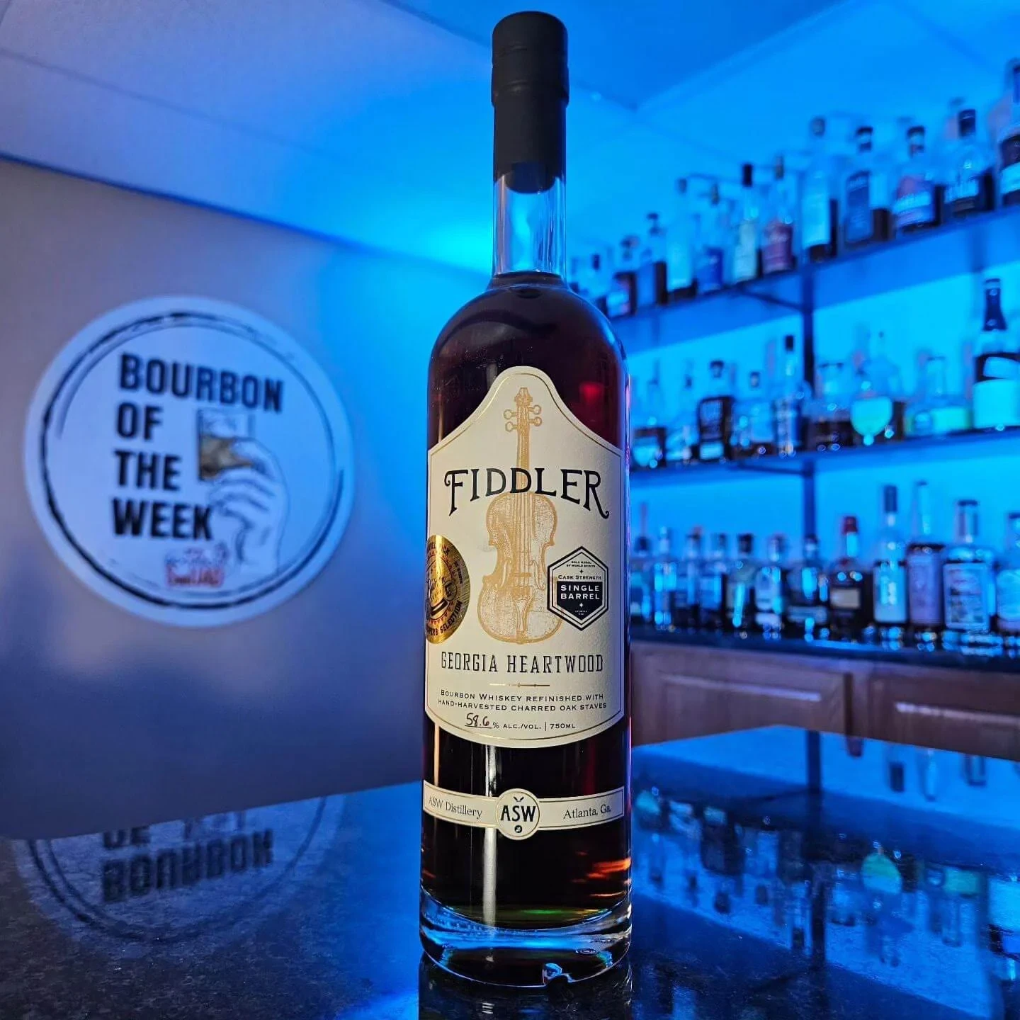 ASW Fiddler Georgia Heartwood The Bourbon Van Single Barrel Whiskey Selection
