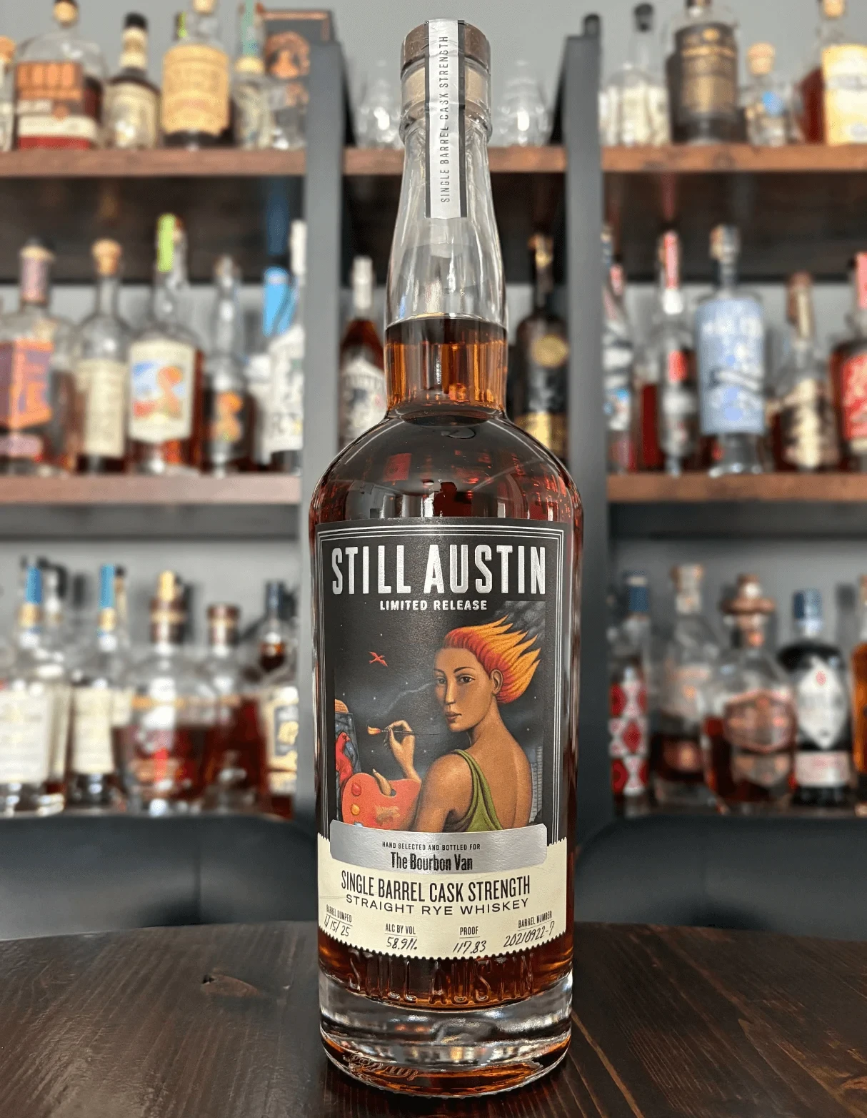 The Bourbon Van Still Austin Rye Whiskey Single Barrel Selection